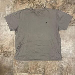 polo ralph lauren y2k gray and black t shirt size large